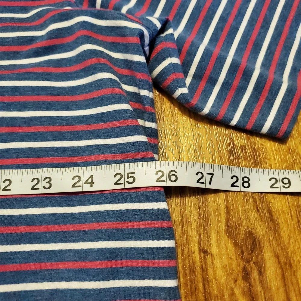 Polo‎ Ralph Lauren Golf Shirt Men 2XL Blue Striped Performance Stretch The Farm